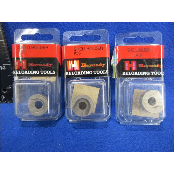 NEW - 3 Hornady Shell Holders - #'s 19, 27 and 55