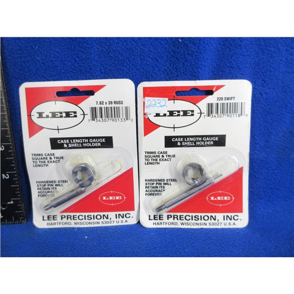 NEW - 2 Case Length Gauge & Shell Holder Sets