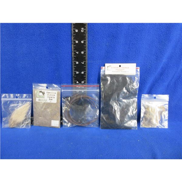 5 Bags of Assorted Feathers/Fur for Fly Tying