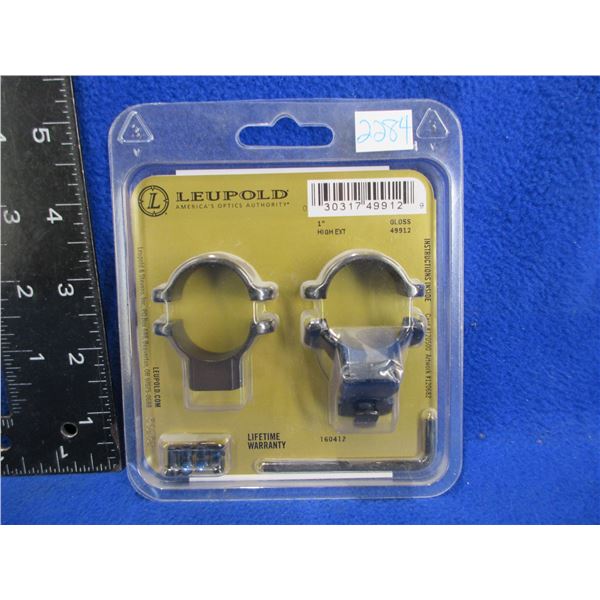 NEW - Leupold 1" High EXT Gloss Standard Rings 49912