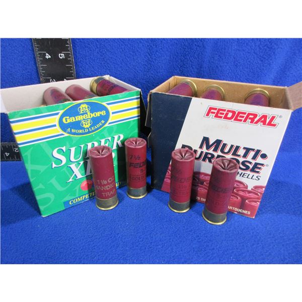 12 Ga. 2 3/4" Mixed Shotshells - 2 Boxes of 25
