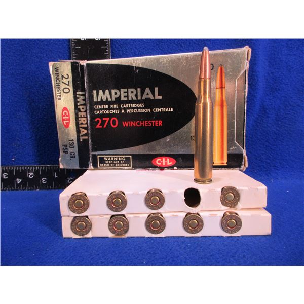 270 Win. 130gr PSP CIL Imperial Cartridges - Box of 20