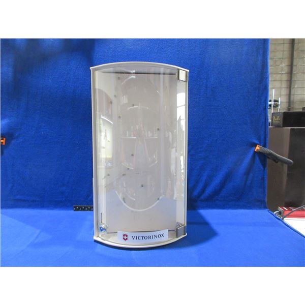 Victorinox Glass and Metal Swivel Display Case with 1 Key