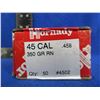 Image 2 : 45 Cal. .458" 350gr RN Hornady Bullets - Sealed Box of 50