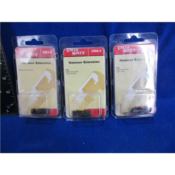 NEW - 3 Uncle Mike's Hammer Extensions