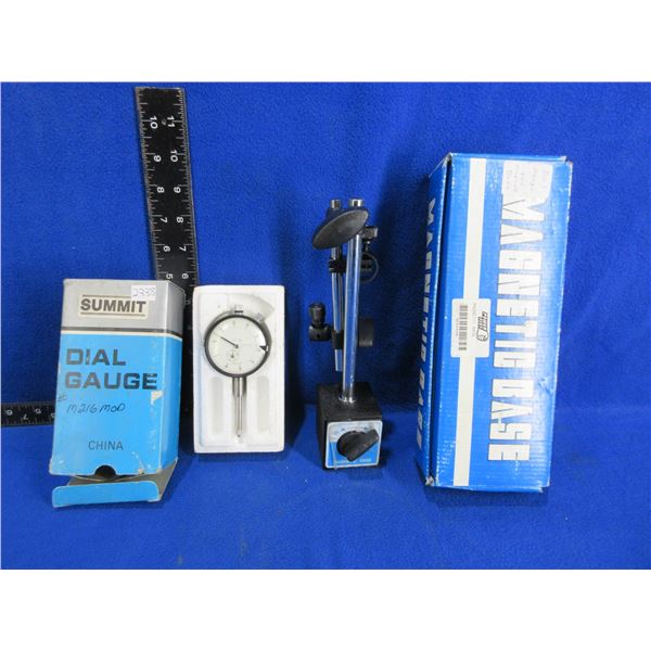 Summit Dial Gauge and Power Fist Magnetic Base