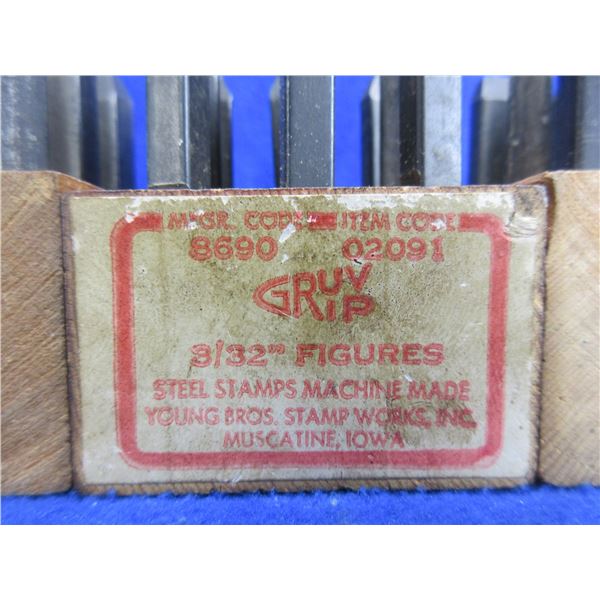 3 Sets of Number Punches - 1/8", 1/16" and 3/32"