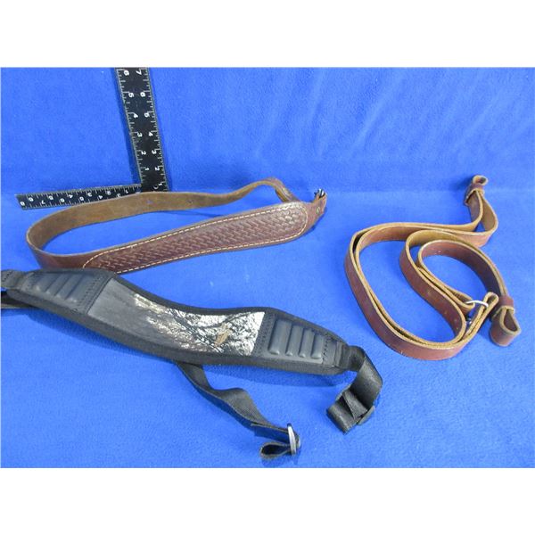 3 Slings - 2 Leather and a Butler Creek