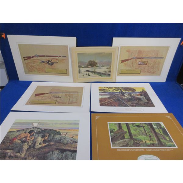 Lot of 5 Remington Prints and an Unknown Print