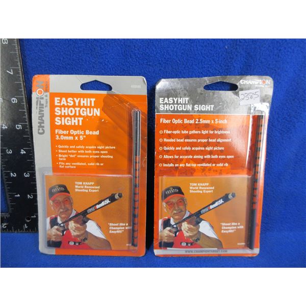 NEW - 2 Champion Fiber Optic Easyhit Shotgun Sights