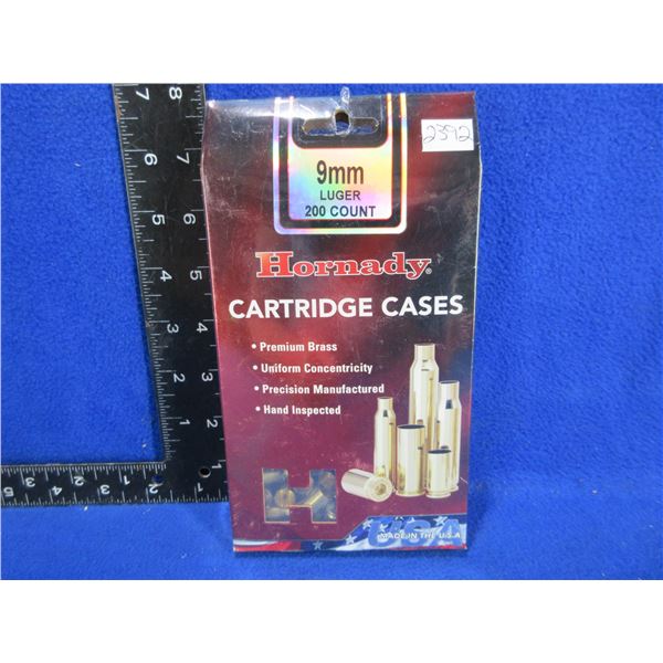 NEW - Brass Only - 9MM Luger Unprimed Hornady