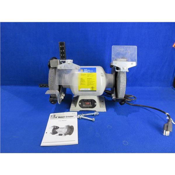 Power Fist 3/4 HP 8" Bench Grinder with Manual & 2 Bolts