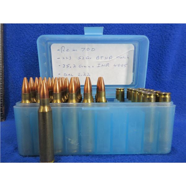 223 Rem. Reloads - Box of 30 + 11 Brass
