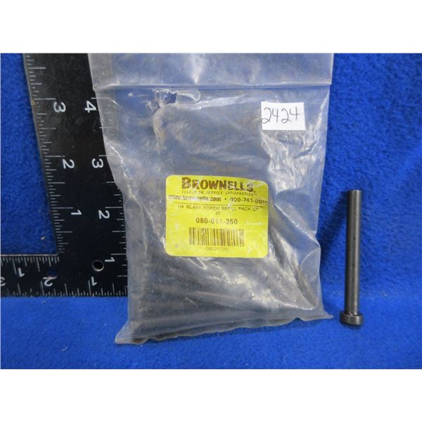 Brownells 080-011-250 1/4" Blank Screws - Bag of 16