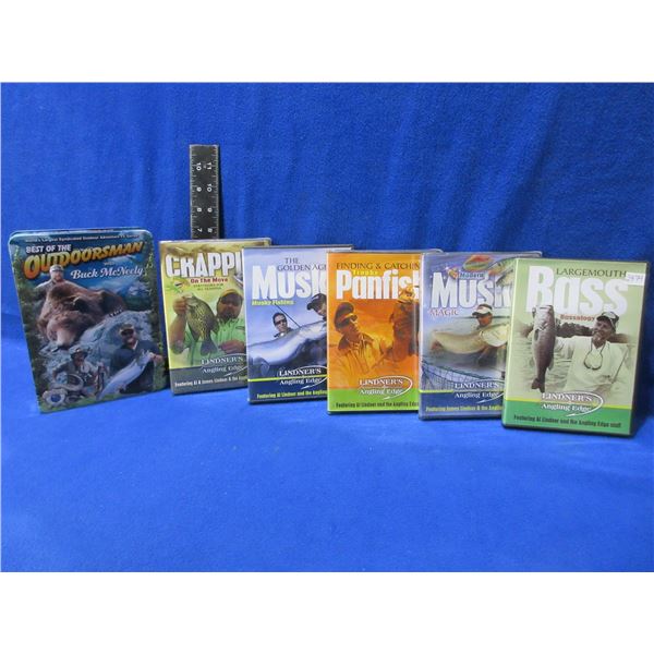 5 Fishing DVD's and Outdoorsman 5 DVD Set