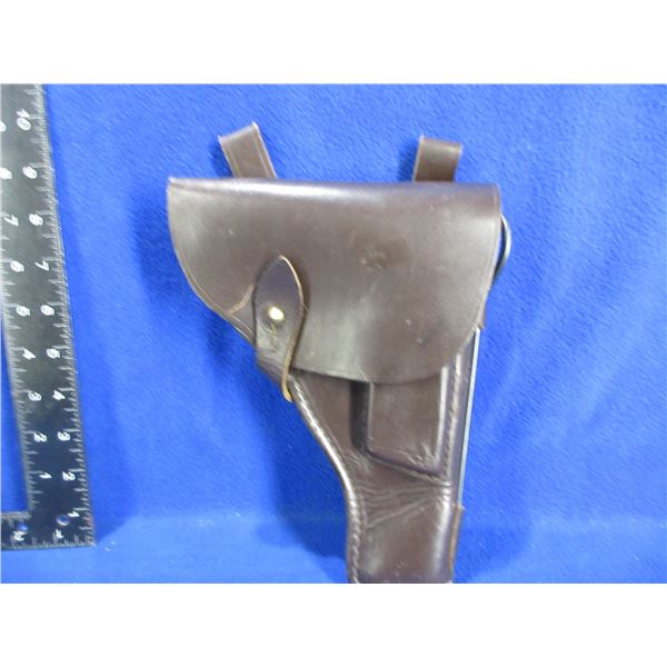 Russian Makarov Pistol Leather Holster with Cleaning Rod