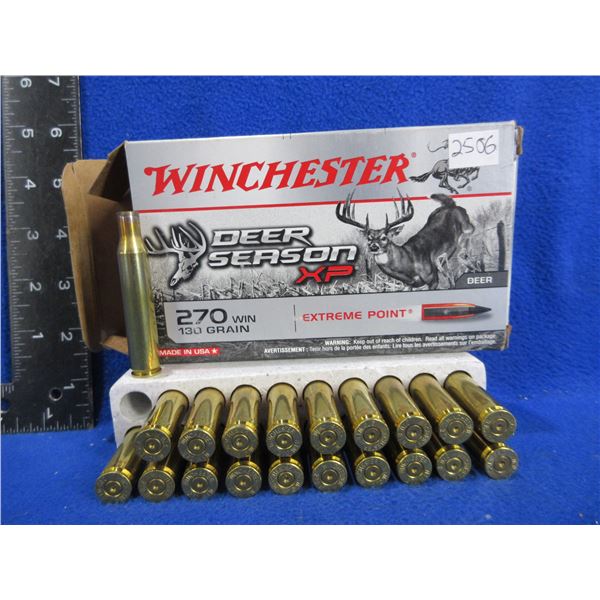 Brass Only - 270 Win. Winchester Headstamp Unprimed