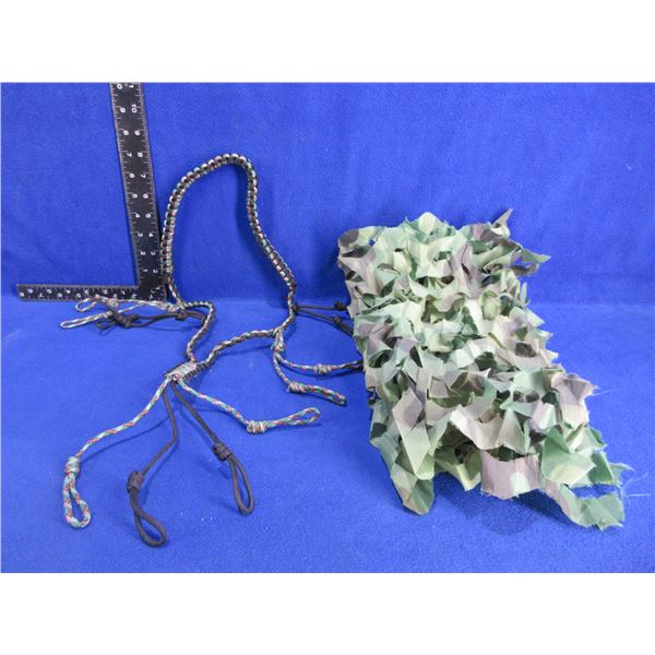NEW - Paracord Duck Hunting Lanyard & Camo Netting