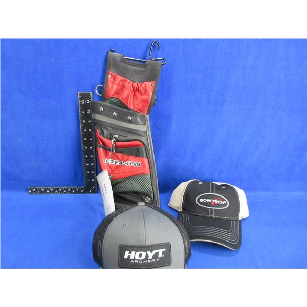 NEW - Easton Deluxe Field Quiver & 2 Hats