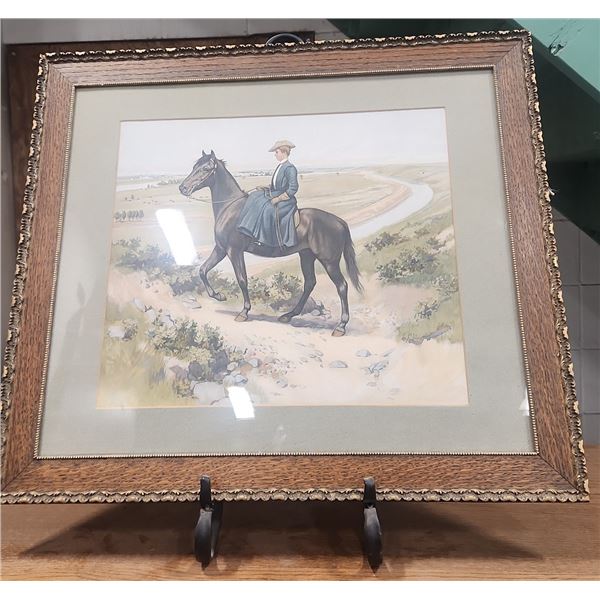 Framed Victorian Print