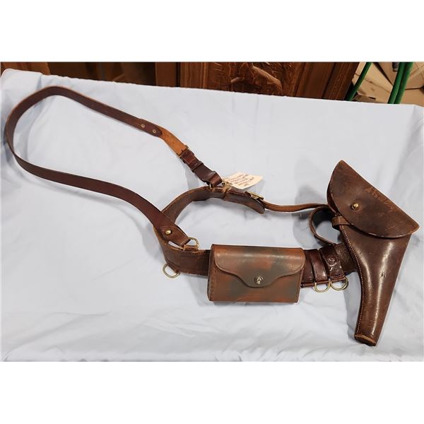 Military Sam Browne Leather Holster