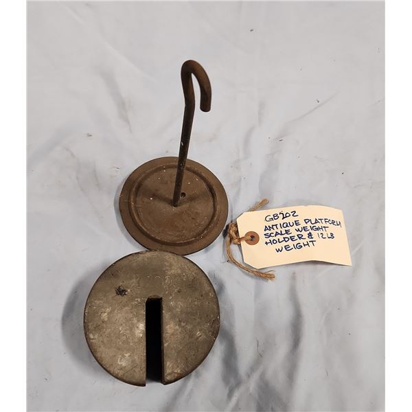 Platform Scale Weight Holder & Weight