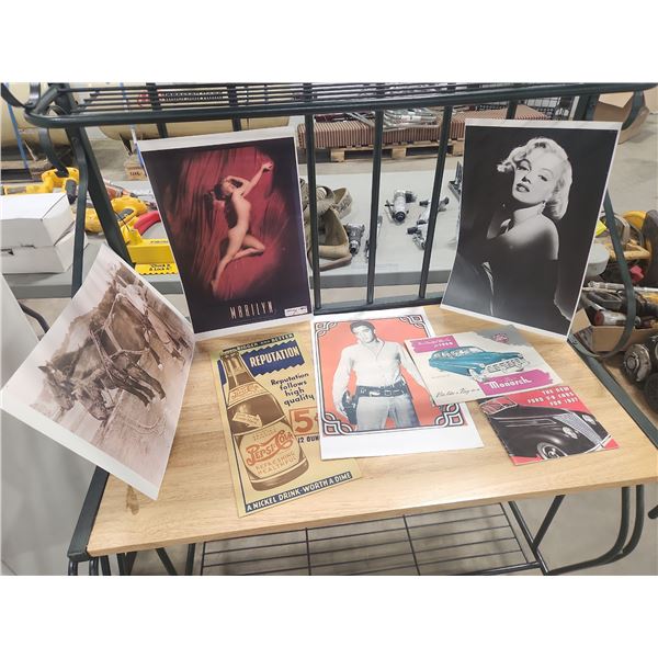 Vintage Advertising & Lot of Posters