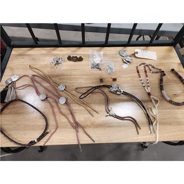 Hat Bands, Cuff Links, Barrettes, Etc