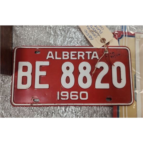 1960 Alberta License Plate