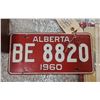 Image 1 : 1960 Alberta License Plate
