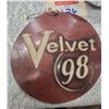 Image 1 : 1950s Velvet 98 Gasoline Sign