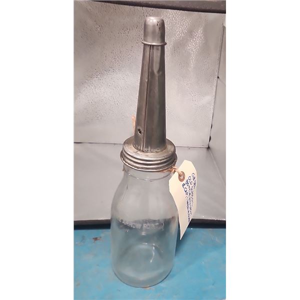 Vintage Glass Oil Bottle