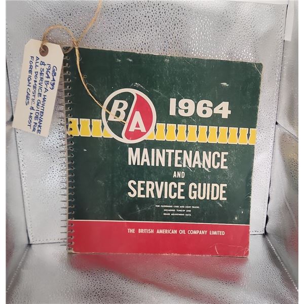 1964 British American Oil Company Service Guide