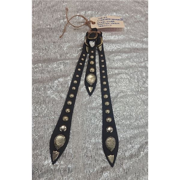 3 Antique Scottish Harness Decorations