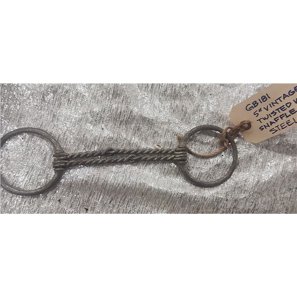 Vintage Double Twisted Wire Snaffle Bit