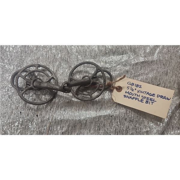 Vintage Draw Mouth Snaffle Bit