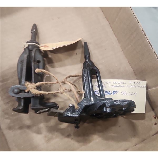 2 Antique Dowel Tenon Cutters
