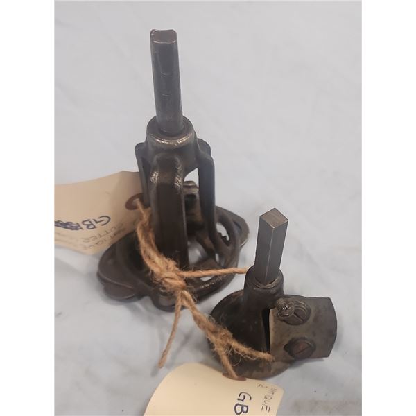 2 Antique Dowel Tenon Cutters