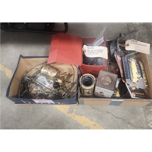 Boxes of Misc Antique Items