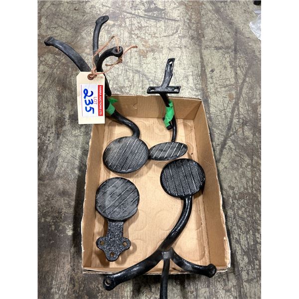 4 Antique Buggy Steps