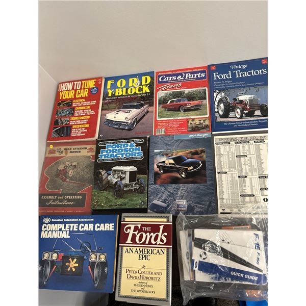 Ford Vehicle & Tractor Manuals & Miscellaneous Books