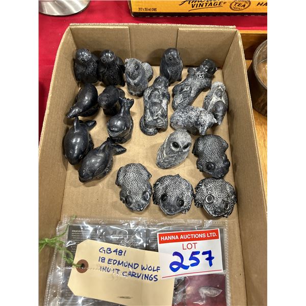 18 Edmund Wolf Inuit Carvings