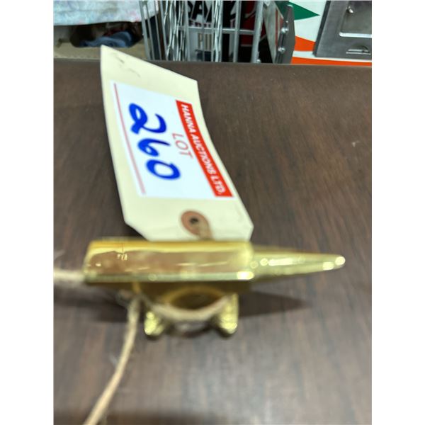 Antique Jeweller's Brass Horn Anvil