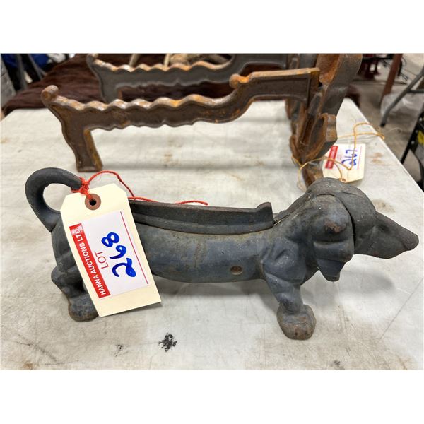Cast Iron Dachshund Boot Scraper
