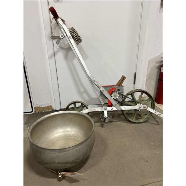 Garden Seeder & Vintage Cream Separator Bowl