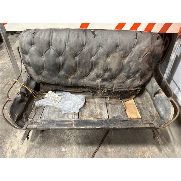 Antique Buggy Seat & Assorted Parts