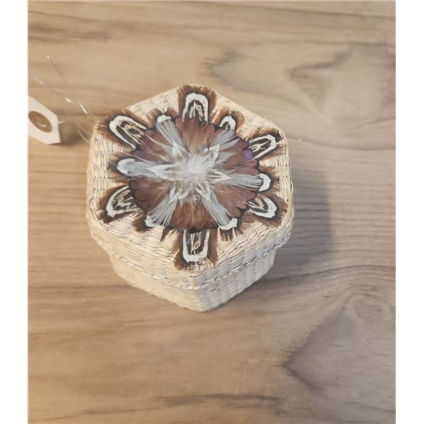 Koi Pomo Feather Basket