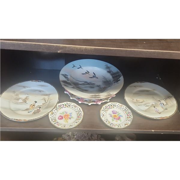 Antique Plates and Bowl