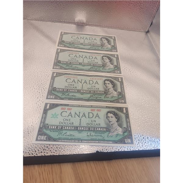 Set of 4 Uncirculated Bank Notes