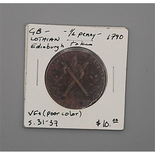 1790 GB Half Penny